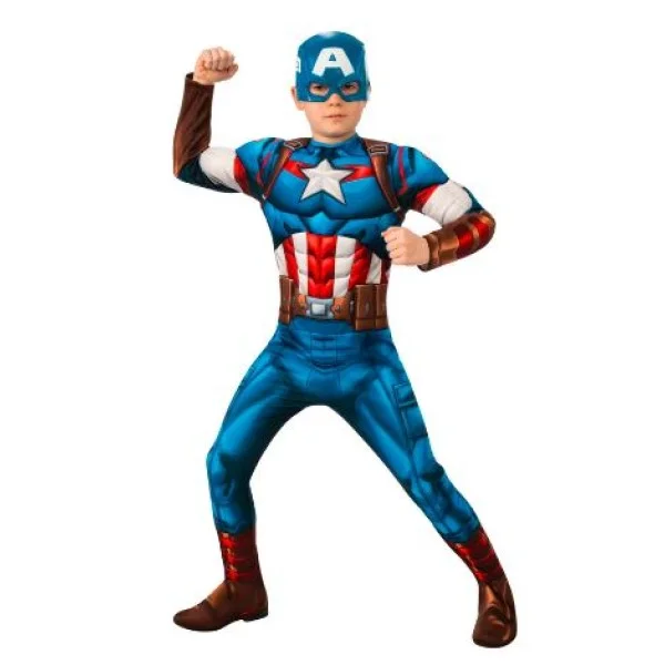 Marvel Avengers Captain America Deluxe Costume for Boys - 301004